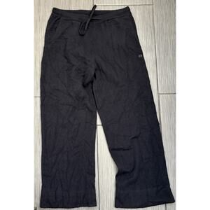 Chinti & Parker Women's Wide Leg Black Knit Pants Size LL 100% Cashmere